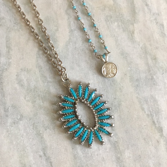 Vintage Jewelry - Vintage Turquoise Necklace Set